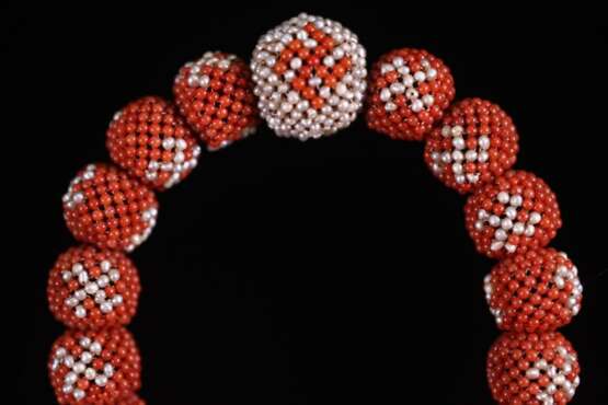 One piece Qing Dynasty Red Coral necklace - фото 4