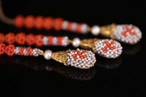 One piece Qing Dynasty Red Coral necklace - фото 6