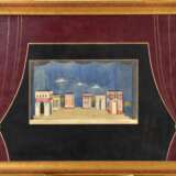 Эскиз Николая Ушина к спектаклю &laquo;Игра в интерес&raquo; действие 1 Mixed media Early 20th century г. - фото 1