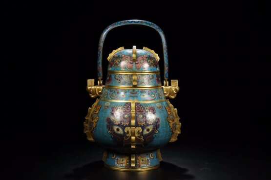 Qing Dynasty Cloisonne Lucky beast pot - Foto 1