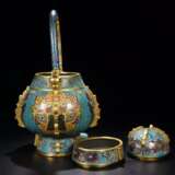 Qing Dynasty Cloisonne Lucky beast pot - Foto 7