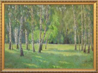 Landscape with birches