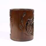 Qing Dynasty bamboo carving character story pen container - photo 4