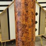 Large Art Deco Column Stand In Amboyna Burl 1940 Bois laqué 20th century - photo 8