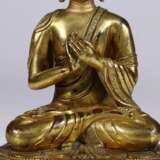 Qing Dynasty copper gilt Sakyamuni Buddha statue - Foto 3