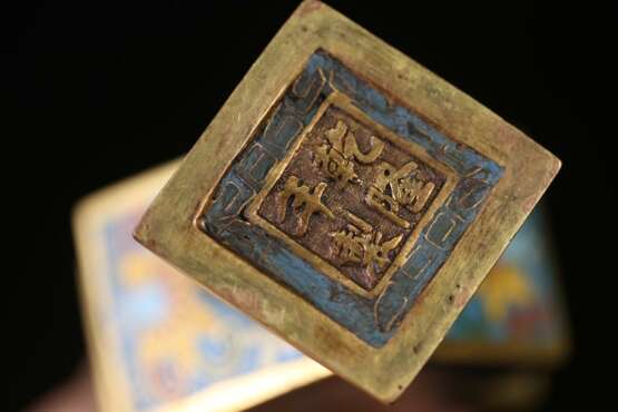 A set of cloisonne Book room kits in the Qing Dynasty - Foto 7