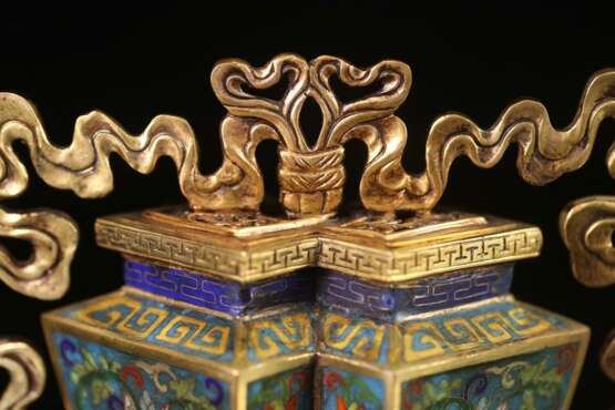 A set of cloisonne Book room kits in the Qing Dynasty - Foto 9
