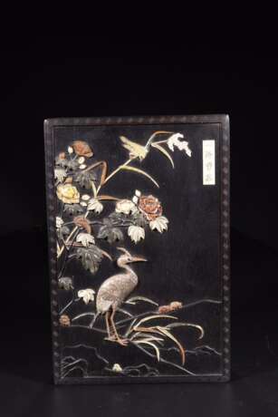 Qing Dynasty Rosewood Setting treasure Cover box - фото 2