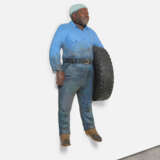 John Ahearn. Pedro with Tire - фото 2
