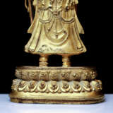 17th century copper gilt Guanyin Bodhisattva statue - photo 6