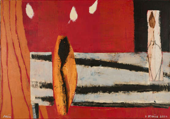 Victor Kraus. Red Interior with Two Vases (2004/205) - photo 1 Victor Kraus. Red Interior with Two Vases (2004/205) - photo 1