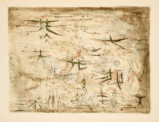 Zao Wou-ki. Ciel de Paris - Foto 1