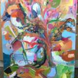 “Money tree” Canvas Oil paint Surrealism Landscape painting 2019 - photo 1