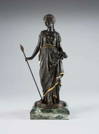 Bronzefigur der griechischen Göttin Hygieia. - Foto 1