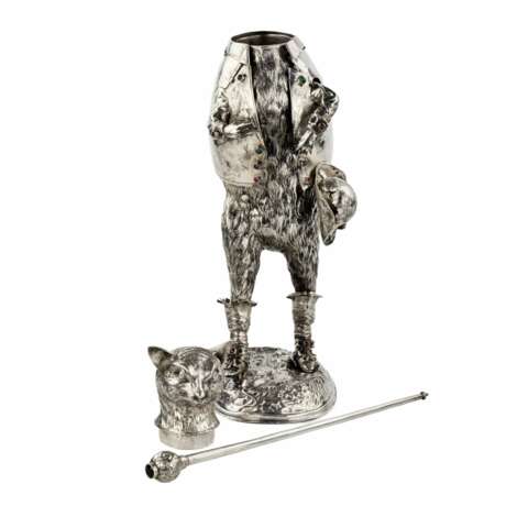 Figurine en argent accrocheuse et ironique Le Chat Potte. Günther Grungessel. Hannau. 1883 Silber Eclecticism 19th century - Foto 7 Figurine en argent accrocheuse et ironique Le Chat Potte. Günther Grungessel. Hannau. 1883 Silber Eclecticism 19th century - Foto 7