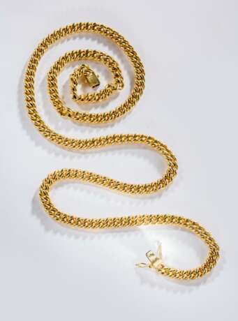Schwere goldene Halskette, - фото 1