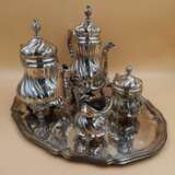 Beautiful tea-coffee service Metall Neorococo Early 20th century - Foto 4