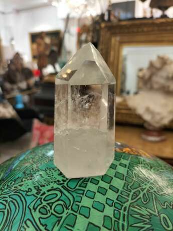 Painted Globe with a Rock Crystal and a Base in Gilt Bronze Bronze 21th century - photo 4