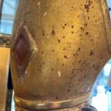 Late 17th Century Reliquary Bust of a Bishop in Gilded Wood Lackiertes Holz 17th century - Foto 10