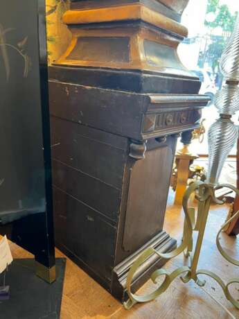 Late 17th Century Reliquary Bust of a Bishop in Gilded Wood Lackiertes Holz 17th century - Foto 13 Late 17th Century Reliquary Bust of a Bishop in Gilded Wood Lackiertes Holz 17th century - Foto 13