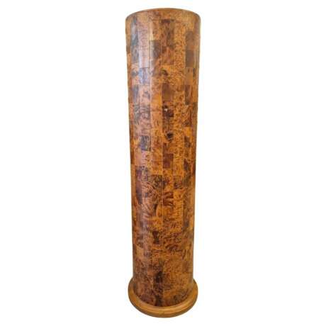 Large Art Deco Column Stand In Amboyna Burl 1940 Лакированное дерево 20th century г. - фото 1