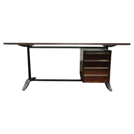 Modern Executive Desk by Alberto Rosselli and Gio Ponti for Arflex 20th Century Métal 20th century - photo 1 Modern Executive Desk by Alberto Rosselli and Gio Ponti for Arflex 20th Century Métal 20th century - photo 1