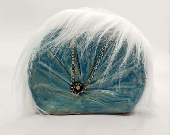 Decorative interior sculpture Winter bag Высокотемпературная керамика Ручная работа Неоромантизм артдекор 2025 г. - фото 2