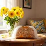 Decorative interior sculpture lady's bag Kunstpelz Handarbeit Neo-Pop Декоратиивно-прикладное искусство Russland 2025 - Foto 3