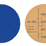 Yves Klein. Vitesse pure et stabilité monochrome par Yves Klein et Tinguely (Einladung zur Ausstellung in der Galerie Iris Clert, Paris, November 1958) - photo 1