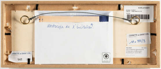 Yves Klein. Yves: Propositions Monochromes (Einladung zur Eröffnung der Ausstellung am 31.05.1957) - photo 2 Yves Klein. Yves: Propositions Monochromes (Einladung zur Eröffnung der Ausstellung am 31.05.1957) - photo 2