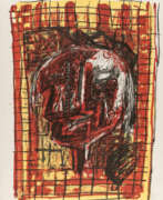 Markus Lüpertz. Markus Lüpertz. 2 Bll.: Ohne Titel (Parsifal – Männer ohne Frauen)