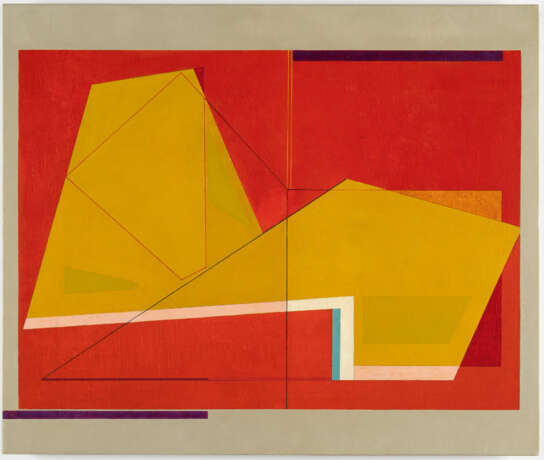 Gudrun Piper. „Komposition auf Rot – 1956“ - Foto 2 Gudrun Piper. „Komposition auf Rot – 1956“ - Foto 2