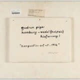 Gudrun Piper. „Komposition auf Rot – 1956“ - Foto 3