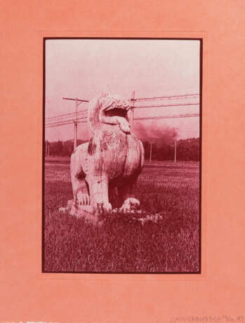 Robert Rauschenberg. Lion with Telegraph Wires aus: Suite 2 (China Mix-21) - Foto 1