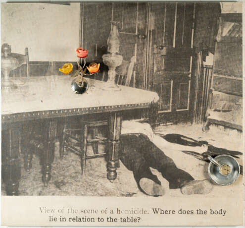 Daniel Spoerri. View of the Scene of a Homicide aus dem Zyklus Criminal Investigations - photo 2