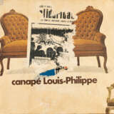 Jacques Villeglé. „Métro République“ Canapé Louis-Philippe - photo 1