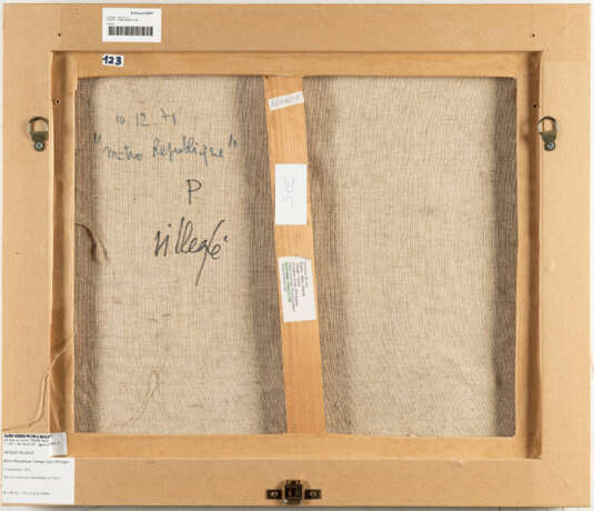 Jacques Villeglé. „Métro République“ Canapé Louis-Philippe - photo 2