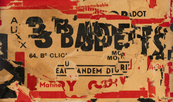 Jacques Villeglé. „Aux 3 Baudets“ - photo 1 Jacques Villeglé. „Aux 3 Baudets“ - photo 1