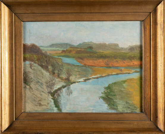 Friedrich Ahlers-Hestermann. Flusslandschaft - photo 3 Friedrich Ahlers-Hestermann. Flusslandschaft - photo 3