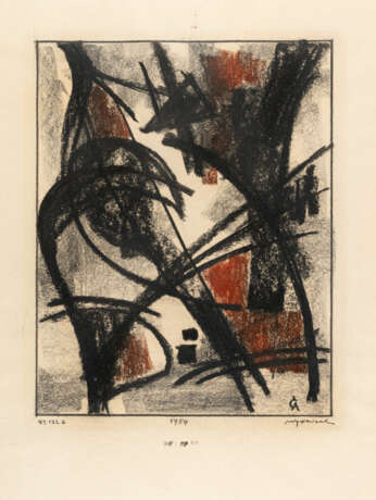 Rolf Cavael. 3 Bll.: „No. 132 G“ – Ohne Titel –Strukturdruck Nr. 2 - photo 1