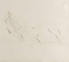 Jean Fautrier. Nu allongée, 2