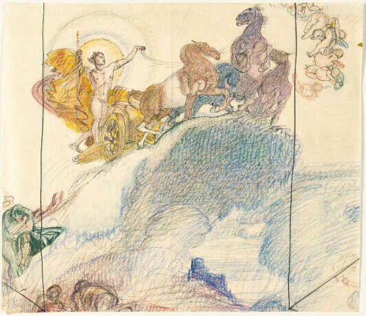 Rudolf Jettmar. Helios auf dem Sonnenwagen (Glorie des Apoll) - photo 2 Rudolf Jettmar. Helios auf dem Sonnenwagen (Glorie des Apoll) - photo 2