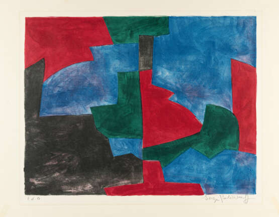 Serge Poliakoff. Composition verte, rouge et bleue - photo 1 Serge Poliakoff. Composition verte, rouge et bleue - photo 1