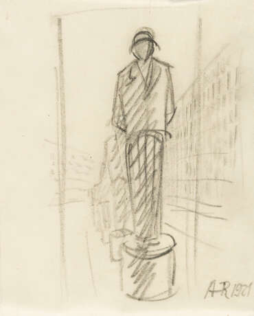 Anton Räderscheidt. Ohne Titel (Figur auf Sockel) - photo 1 Anton Räderscheidt. Ohne Titel (Figur auf Sockel) - photo 1