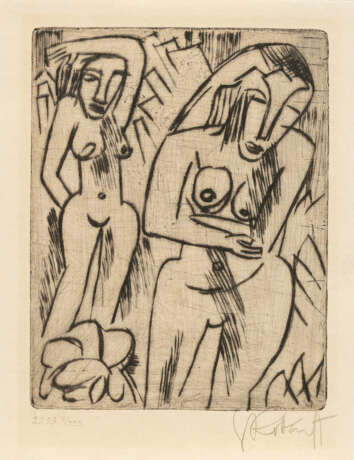 Karl Schmidt-Rottluff. Frauen am Gebüsch - Foto 1