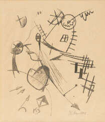 Kurt Schwitters. Komposition mit Kopf im Linksprofil