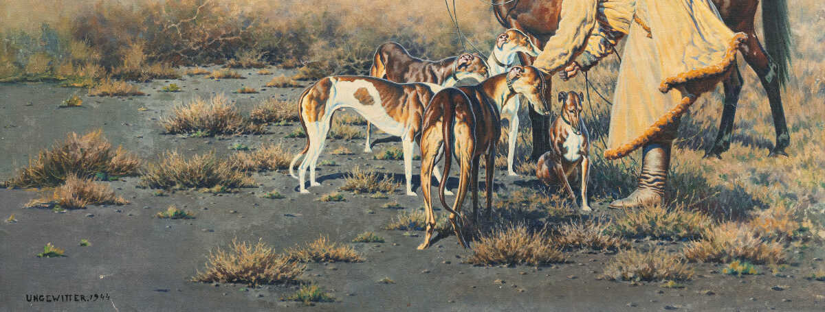 Hugo Ungewitter. Kosakenreiter mit seinen Hunden