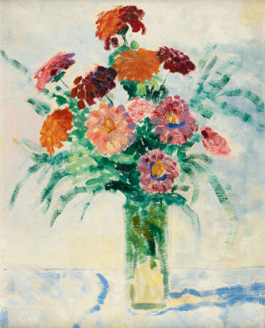 Theodor Werner. Stillleben mit Dahlien - photo 1