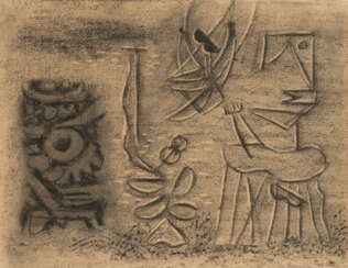 Willi Baumeister. Komposition mit Urgestalt und Schaukel