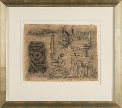 Willi Baumeister. Komposition mit Urgestalt und Schaukel - Foto 3